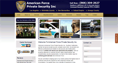 Desktop Screenshot of americanforceprivatesecurityinc.com